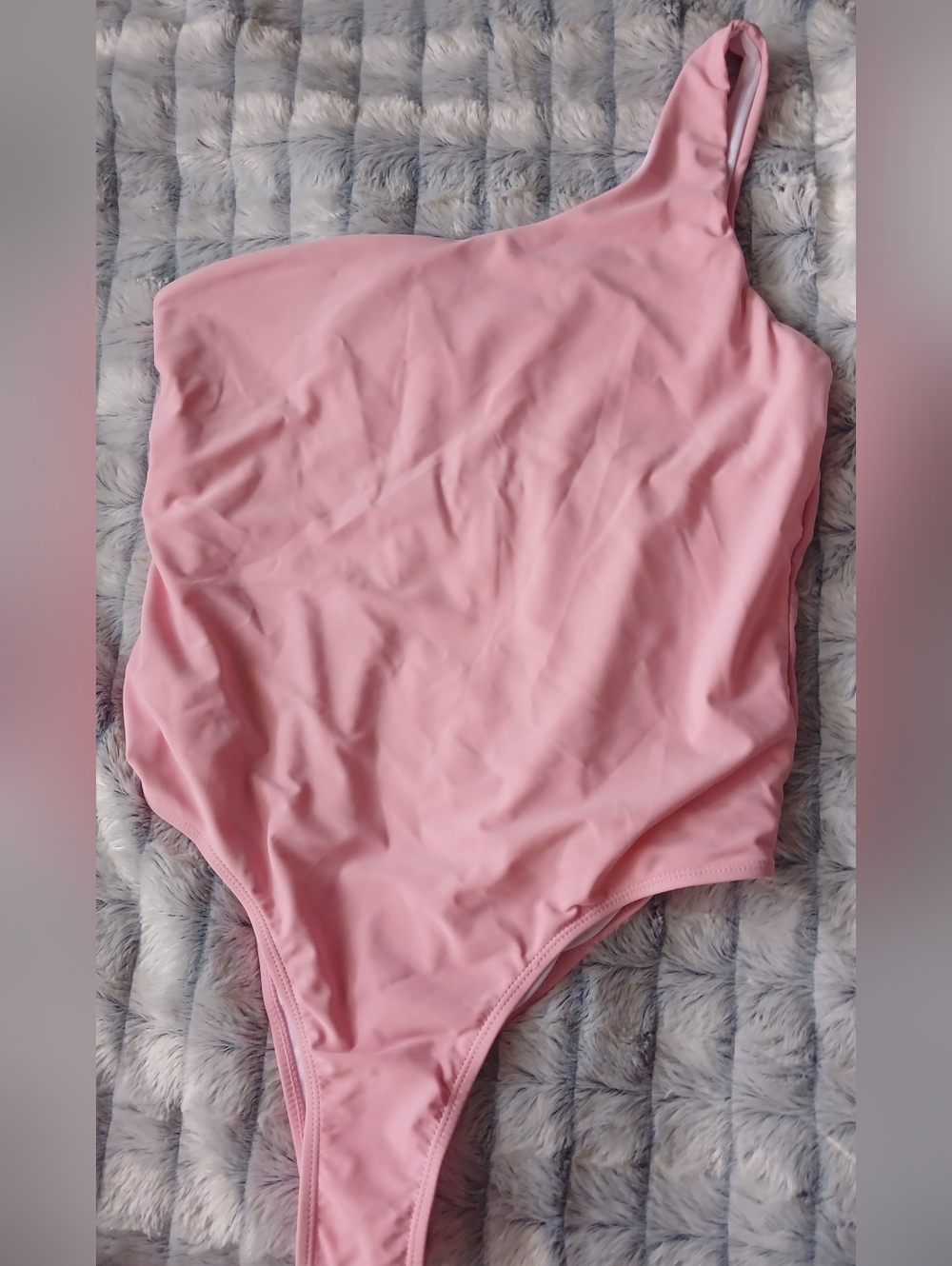 5/$25 One-Shoulder Pink Swimsuit